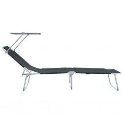 Sonata H Шезлонг 2-човек 2 pcs Черно 58 x 188 x 77см текстил - Șezlonguri