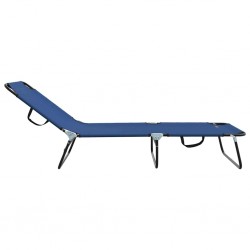 Sonata H Сгъваем шезлонг 1-човек Синьо 56 x 189 x 87см текстил - Șezlonguri