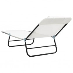 Sonata H Сгъваем шезлонг 1-човек Крем 182 x 55 x 85.5 см Textilene - Șezlonguri