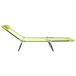 Sonata H Сгъваем шезлонг 1-човек Зелен 182 x 55 x 85.5 см Метал - Șezlonguri