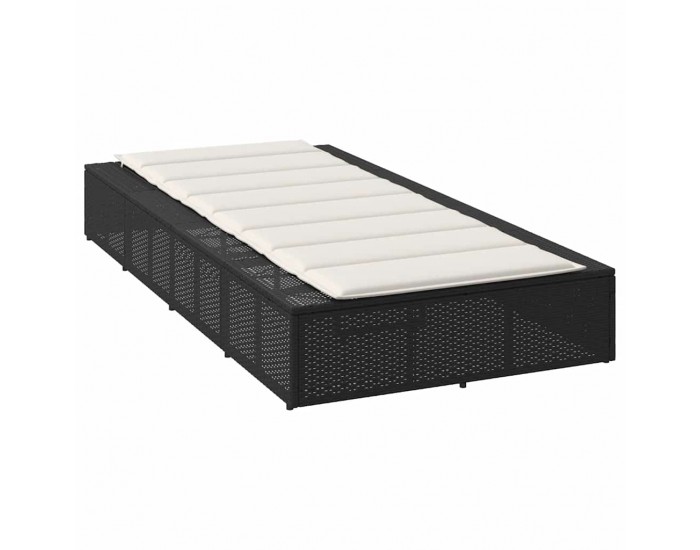 Sonata H Шезлонг с плаваща възглавница Black Poly Rattan