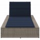 Sonata H Шезлонг с плаваща възглавница Grey Poly Rattan