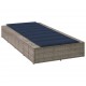 Sonata H Шезлонг с плаваща възглавница Grey Poly Rattan