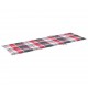Sonata H Шезлонг с шалте на червено каре, импрегнирана борова дървесина