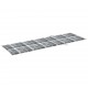 Sonata H Шезлонг с шалте на сиво каре, импрегнирана борова дървесина