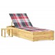 Sonata H Градински шезлонг с масичка и шалте, импрегнирано борово дърво