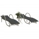 Sonata H Шезлонги, 2 бр, с масичка, светлосиви, полиратан