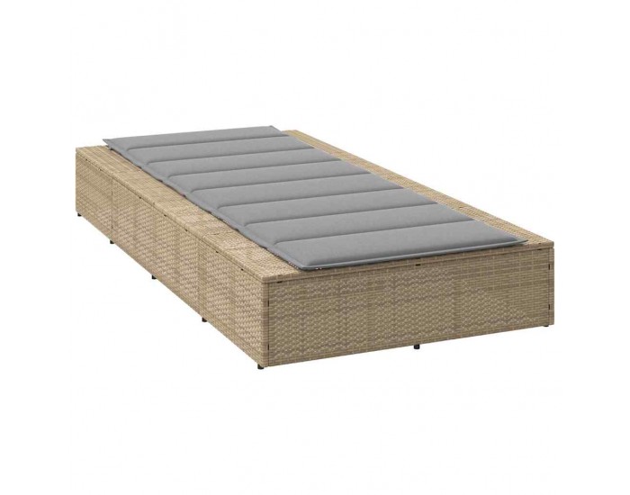 Sonata H Шезлонг с плаваща възглавница Beige Poly Rattan