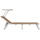 312461 Sonata H Folding Sun Loungers with Roof 2 pcs Aluminium&Textilene Brown