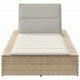 Sonata H Шезлонг с плаваща възглавница Beige Poly Rattan
