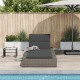Sonata H Шезлонг с плаваща възглавница Grey Poly Rattan