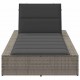 Sonata H Шезлонг с плаваща възглавница Grey Poly Rattan