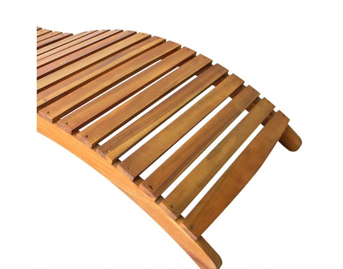 Sonata H Шезлонги, 2 бр, с възглавници, акациево дърво масив