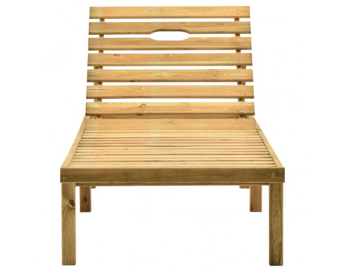 Sonata H Градински шезлонг с масичка и шалте, импрегнирано борово дърво