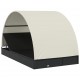 Sonata H 2-местен шезлонг с объл покрив черен 211x112x140 см полиратан
