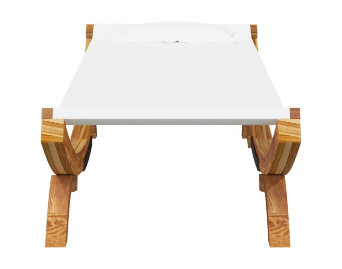 Sonata Pat de exterior, crem, 100x188,5x44 cm, lemn masiv curbat