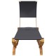 Sonata Pat de exterior cu baldachin antracit 100x200x126 cm lemn masiv