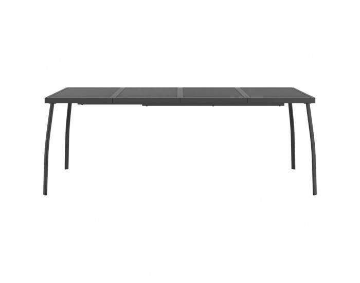 Sonata H Градинска маса антрацит 200x100x72 cм стомана мрежа