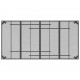 Sonata H Градинска маса антрацит 200x100x72 cм стомана мрежа