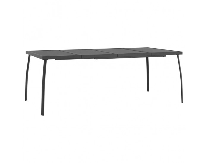 Sonata H Градинска маса антрацит 200x100x72 cм стомана мрежа