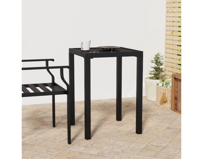 Sonata H Градинска маса антрацит 50x50x72 cм стомана