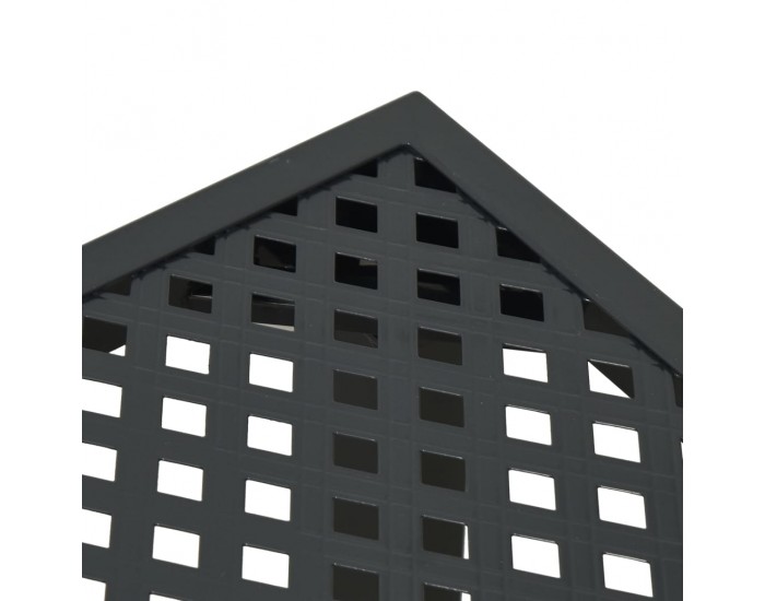 Sonata H Градинска маса антрацит 50x50x72 cм стомана