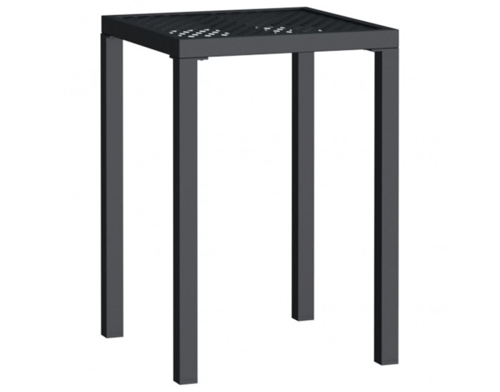 Sonata H Градинска маса антрацит 50x50x72 cм стомана