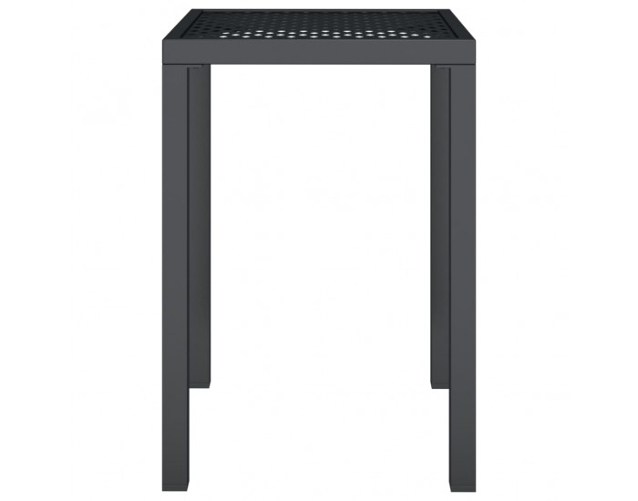 Sonata H Градинска маса антрацит 50x50x72 cм стомана