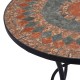 Sonata Masă de bistro mozaic, portocaliu/gri, 60 cm, ceramică