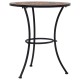Sonata Masă de bistro mozaic, portocaliu/gri, 60 cm, ceramică