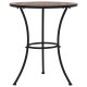 Sonata Masă de bistro mozaic, portocaliu/gri, 60 cm, ceramică