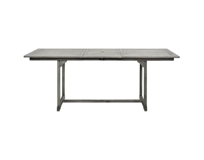 Sonata Masă de grădină, (150-200)x100x75 cm, lemn masiv de acacia