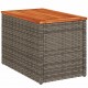 Sonata H Градински масички 2 бр сиви 55x34x37 см полиратан дърво масив