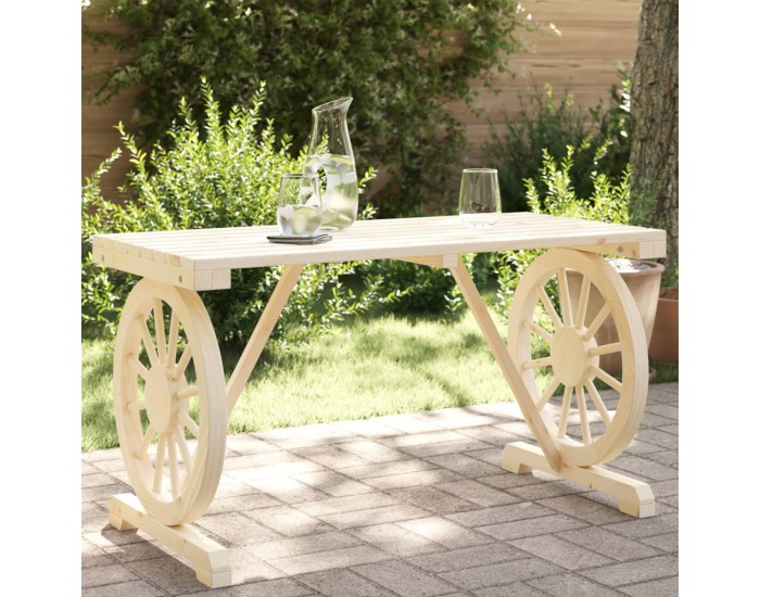 Sonata H Градинска маса 115x55x65 см масивна ела