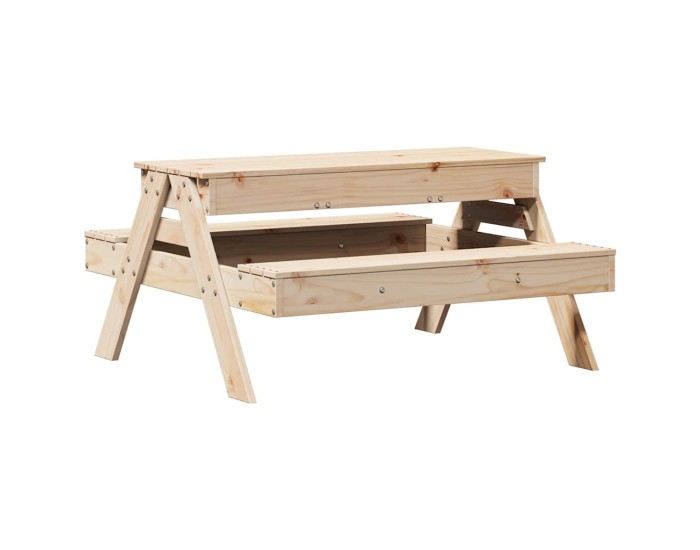 Sonata Masă de picnic cu groapă de nisip pentru copii, lemn masiv pin