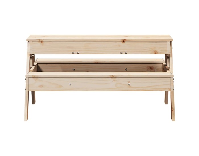 Sonata Masă de picnic cu groapă de nisip pentru copii, lemn masiv pin