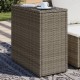 Sonata H Градинска маса със стъклен плот сива 58x27,5x55 см полиратан