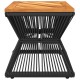 Sonata Măsuță cafea bază din sârmă negru 38x38x38 cm lemn masiv acacia
