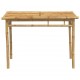 Sonata H Градинска трапезна маса 110x55x75 см бамбук