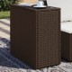 Sonata H Градинска маса със стъклен плот kафяв 58x27,5x55 см полиратан