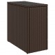 Sonata H Градинска маса със стъклен плот kафяв 58x27,5x55 см полиратан