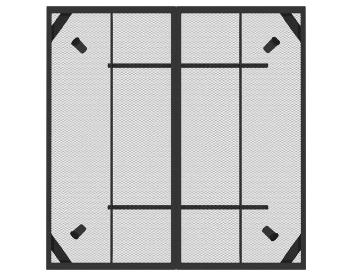 Sonata H Градинска маса антрацит 100x100x72 cм стомана мрежа
