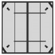 Sonata H Градинска маса антрацит 100x100x72 cм стомана мрежа