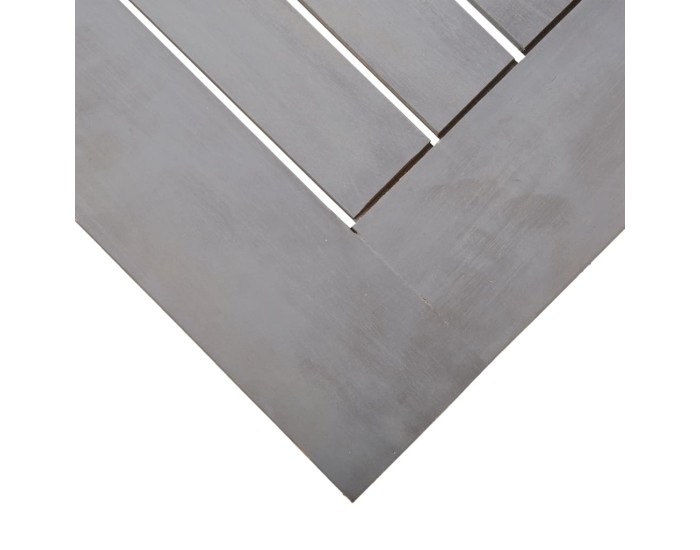 Sonata Masă de grădină, gri, 200x100x75 cm, lemn masiv de acacia
