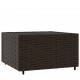 Sonata H Квадратна градинска масичка за кафе кафява 50x50x30см полиратан