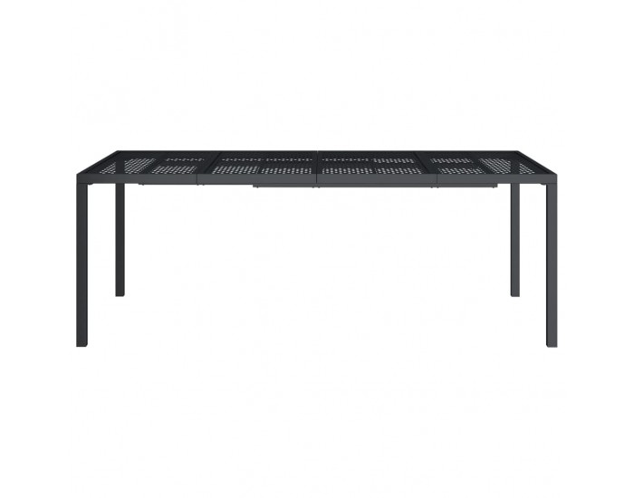 Sonata H Градинска маса антрацит 200x100x72 cм стомана