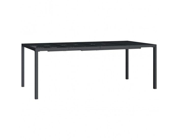 Sonata H Градинска маса антрацит 200x100x72 cм стомана