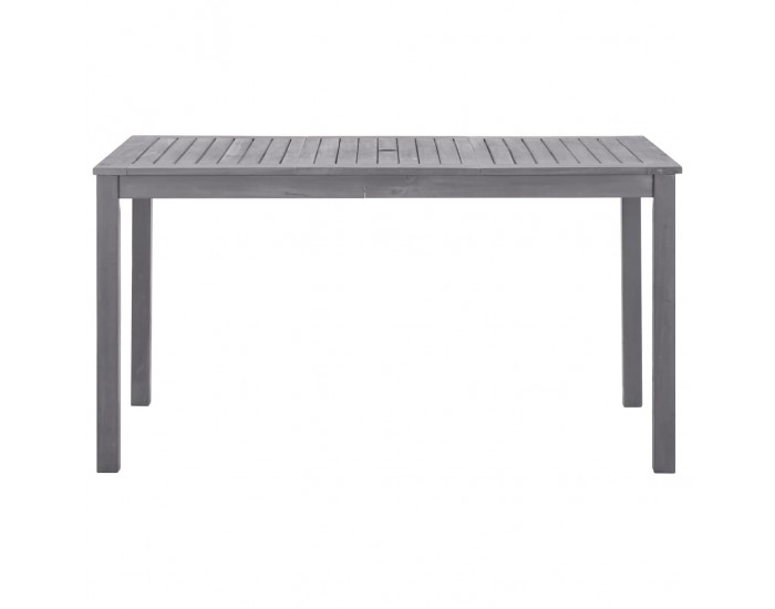 Sonata H Градинска маса промито сиво 140x80x74 см акациево дърво масив