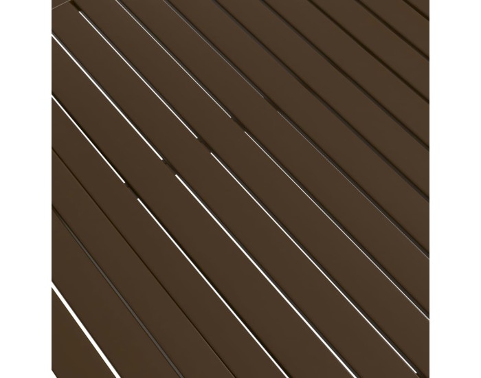 Sonata Masă de grădină, maro, 140x80x72 cm , oțel