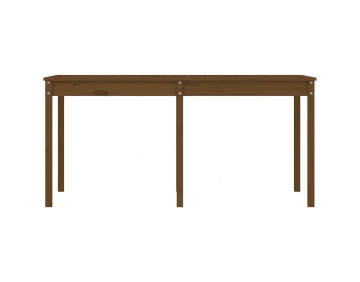 Sonata H Градинска маса меденокафява 159,5x82,5x76 см борово дърво масив